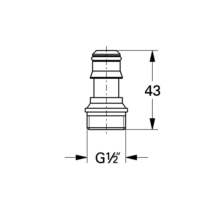 Immagine di Grohe RELEXA raccordo maschio 28635XX0