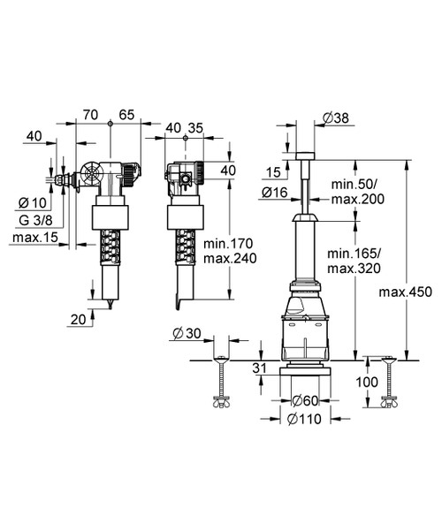 Immagine di Grohe batteria servo-set 37078PI0