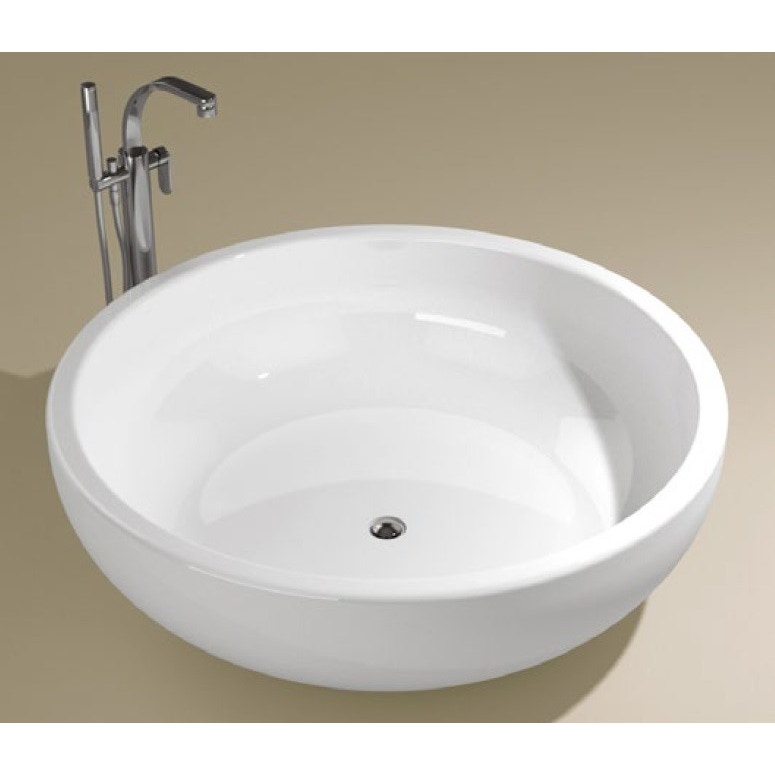 Immagine di Flaminia FONTANA vasca-doccia in Pietraluce 135 cm da appoggio, bianco FN135
