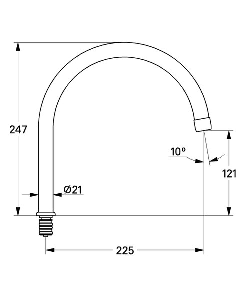 Immagine di Grohe bocca tubolare 13049000