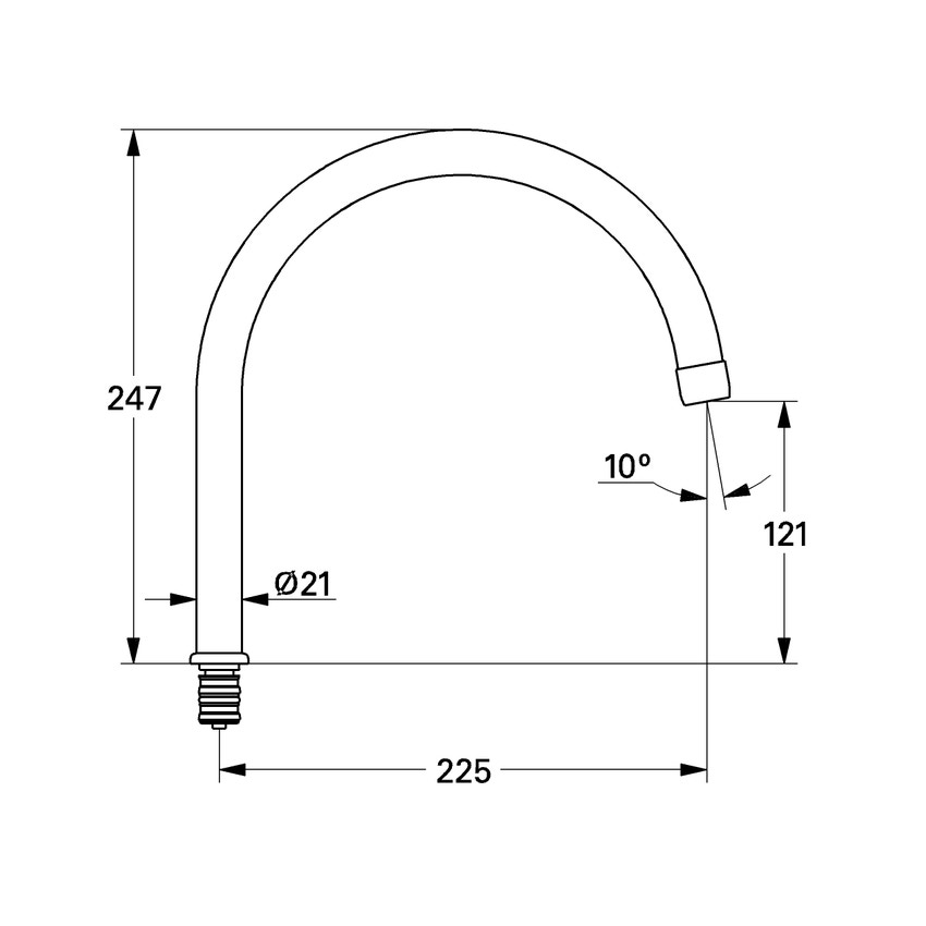 Immagine di Grohe bocca tubolare 13049000