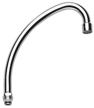 Immagine di Grohe parte di ricambio bocca alta sporgenza 140 mm con rompigetto sistra versione per scaldabagni non istantanei 13073000