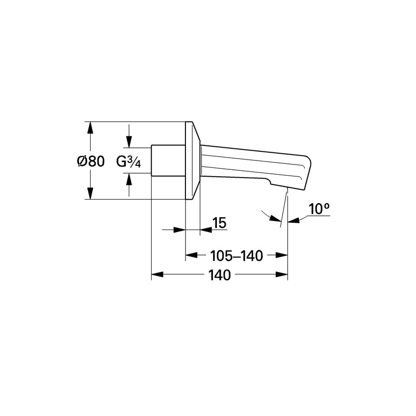 Immagine di Grohe bocca vasca 13540000