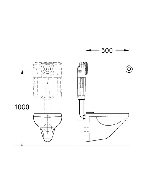 Immagine di Grohe SURF azionamento automatico, finitura cromo 37059000