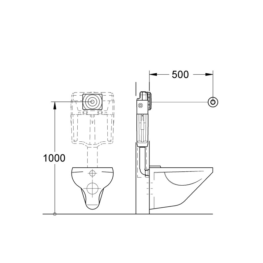Immagine di Grohe SURF azionamento automatico, finitura cromo 37059000