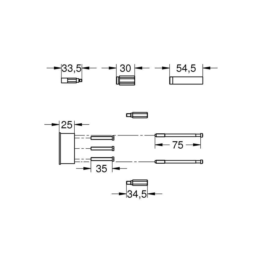 Immagine di Grohe prolunga 46191000