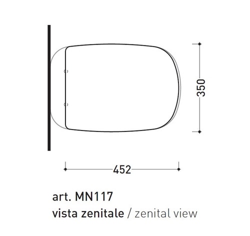 Immagine di Flaminia MONÒ coprivaso avvolgente in termoindurente, a discesa rallentata, colore bianco finitura lucido MNCW03