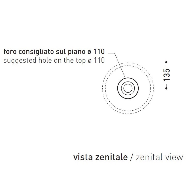 Immagine di Flaminia MINI TWIN 30 lavabo Ø 27 cm da appoggio, senza troppopieno, colore bianco finitura lucido 5059222