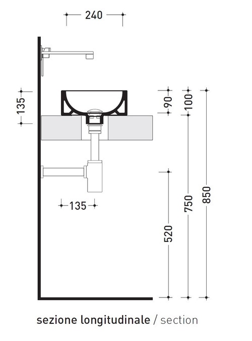 Immagine di Flaminia MINI TWIN 30 lavabo Ø 27 cm da appoggio, senza troppopieno, colore bianco finitura lucido 5059222