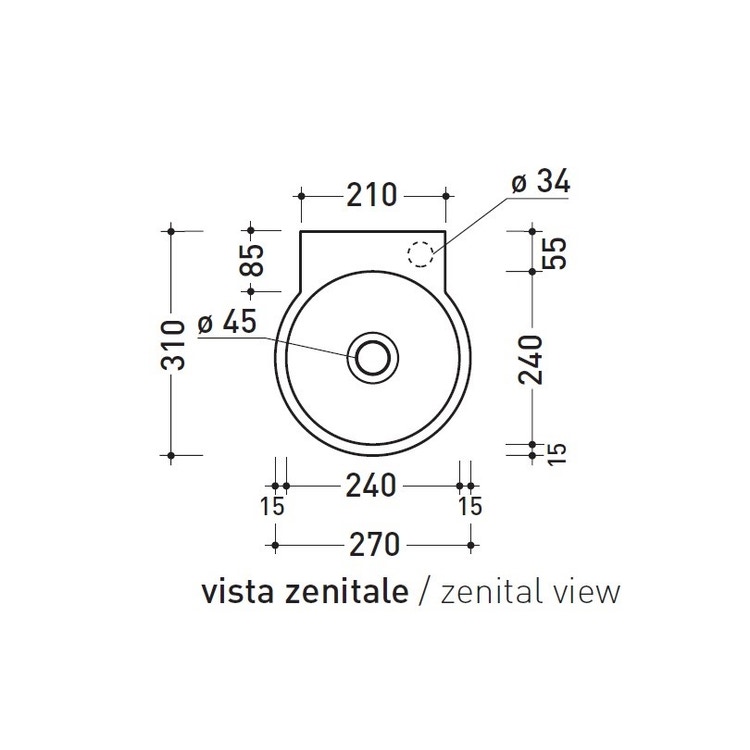 LAVABO MINI SUSP 30 TWIN 5059 - Dorémail