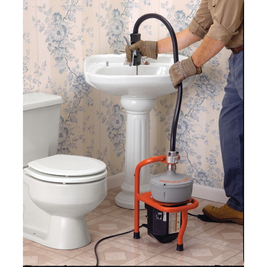 Immagine di Ridgid Stasatrice con AUTOFEED, 230 V, Tubo guida, Staffa di montaggio, Cavo C-13IC -SB, 8 mm x 10,7 m, con ingrossamento finale che ne evita la fuoriuscita e tamburo interno 71742