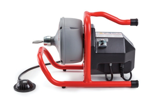 Immagine di Ridgid Stasatrice con AUTOFEED, 230 V, Tubo guida, Staffa di montaggio, Cavo C-13IC -SB, 8 mm x 10,7 m, con ingrossamento finale che ne evita la fuoriuscita e tamburo interno 71742