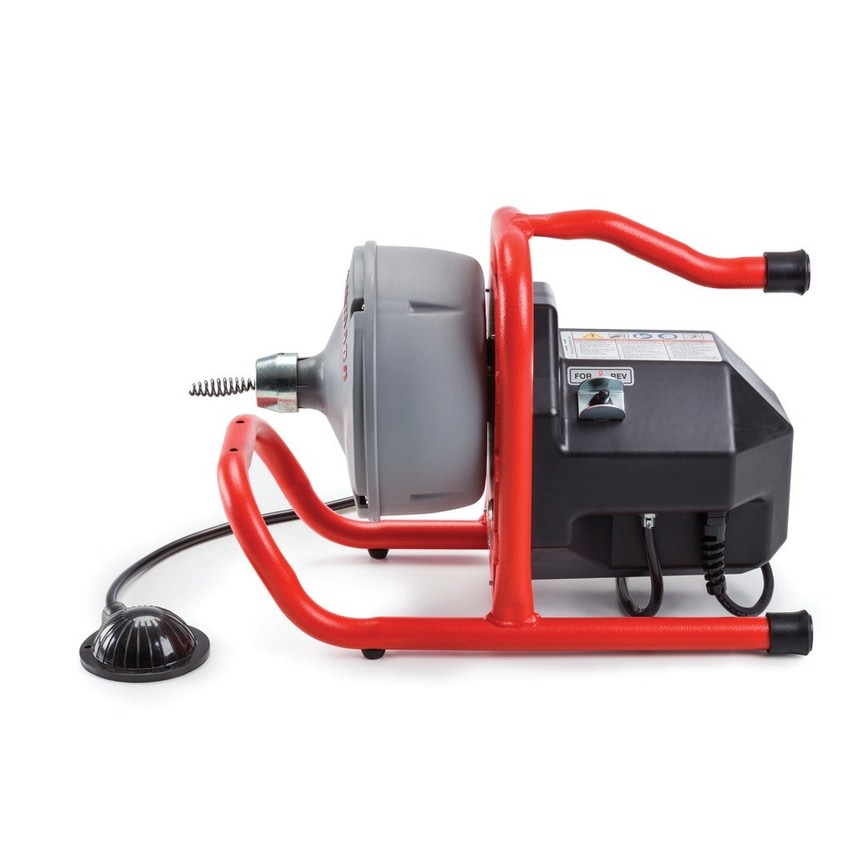Immagine di Ridgid Stasatrice con AUTOFEED, 110 V, tubo guida, staffa di montaggio, cavo C-13IC-SB, 8 mm x 10,7 m, con ingrossamento finale che ne evita la fuoriuscita e tamburo interno 71717