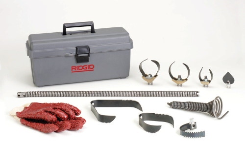 Immagine di Ridgid Stasatrice con accessori standard e cavo con anima interna 16 mm x 30,5 m, 220V, con AUTOFEED  61512