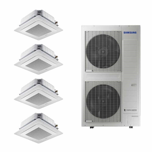 Immagine di Samsung cassetta 4 VIE WINDFREE Climatizzatore quadri split inverter, trifase | unità esterna 20 kW unità interne 18000+18000+18000+18000 BTU AC200KXAPNH/EU+4xAC052NN4DKH/EU