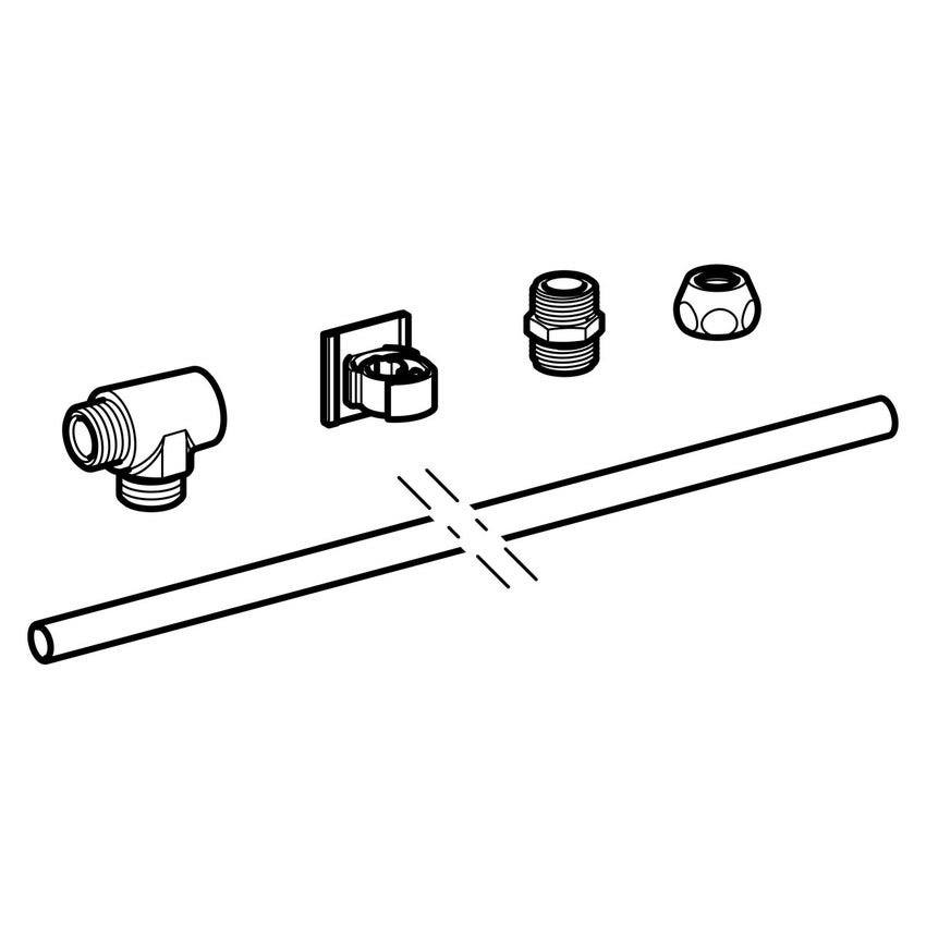 Immagine di Geberit set per allacciamento idrico per cassette di risciacquo esterne 147.034.00.1