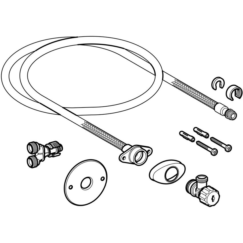 Immagine di Geberit set per allacciamento idrico per cassette di risciacquo da incasso 12 cm 147.035.00.1