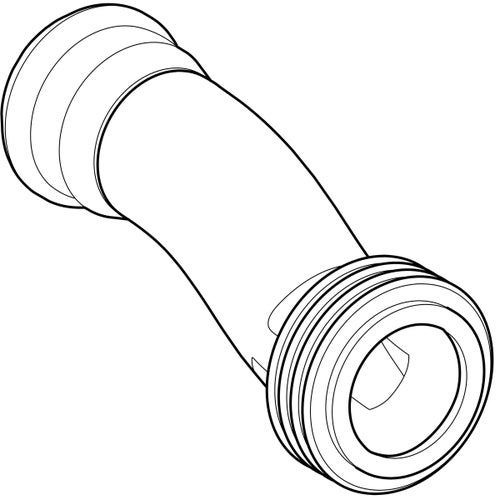 Immagine di Geberit ACQUACLEAN SELA tubo di risciacquo per modulo sanitario Geberit Monolith finitura bianco alpino 147.043.00.1