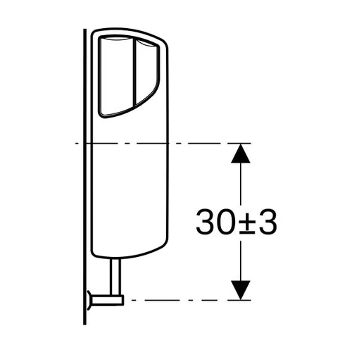 Immagine di Geberit AP140 cassetta di risciacquo esterna a due quantità colore bianco (installazione alta) 140.302.11.1