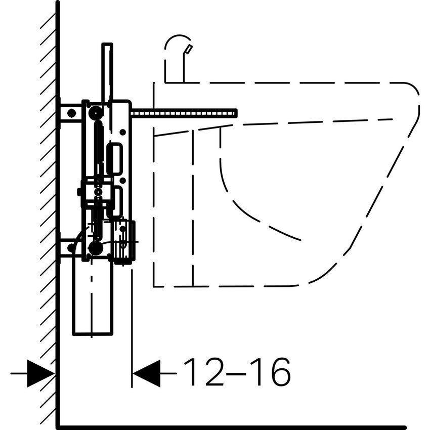 Immagine di Geberit COMBIFIX modulo per bidet universale 457.892.00.1