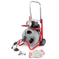 Immagine di Ridgid Stasatrice K-400 con guanti per stasatrici RIDGID, Cavo con "anima piena" ad avvolgimento integrale da 12 mm x 23 m, Set di utensili, 230 V 27033