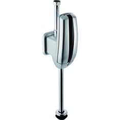 Immagine di Geberit comando per orinatoi con azionamento elettronico del risciacquo, funzionamento a batteria e allacciamento idrico dall'alto finitura cromo satinato 115.806.46.1