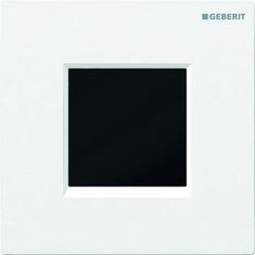 Immagine di Geberit comando per orinatoi con azionamento elettronico del risciacquo, funzionamento a batteria, placca di copertura tipo 30, colore bianco 116.037.KJ.1