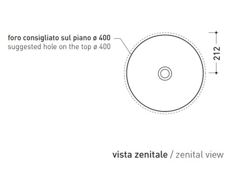 Immagine di Flaminia TWIN SET 42 lavabo 42 cm da incasso, senza piano rubinetteria, colore bianco finitura lucido 5055/42C