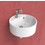 Immagine di Flaminia TWIN SET 42 lavabo 42 cm monoforo sospeso, con piano rubinetteria, colore bianco finitura lucido 5050/42S