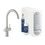 Immagine di Grohe BLUE HOME sistema completo rubinetto con bocca a C e refrigeratore con sistema WiFi, finitura satinato super steel 31455DC1