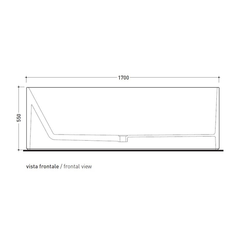 Immagine di Flaminia OVAL vasca 170 cm in pietraluce, colore bianco finitura lucido OV170B