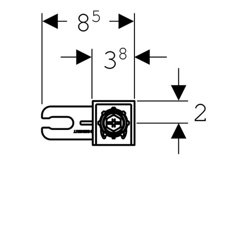 Immagine di Geberit DUOFIX set ancoraggi a parete per montaggio senza binario 111.815.00.1