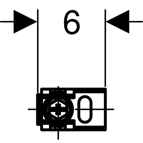 Immagine di Geberit DUOFIX set ancoraggi a parete per montaggio senza binario soluzione ad angolo 111.835.00.1