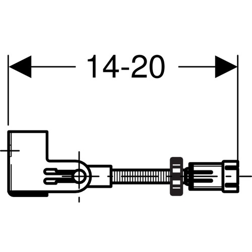 Immagine di Geberit DUOFIX set ancoraggi a parete per montaggio senza binario soluzione ad angolo 111.835.00.1
