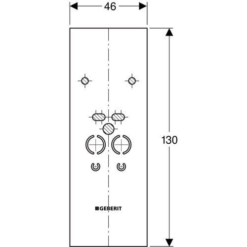 Immagine di Geberit DUOFIX pannello per lavabo 111.853.00.1