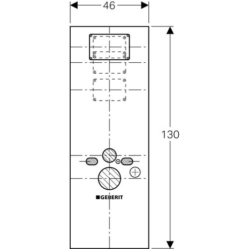 Immagine di Geberit DUOFIX pannello per WC sospeso 111.855.00.1