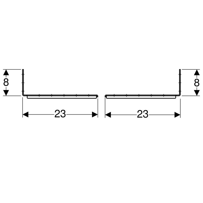 Immagine di Geberit DUOFIX set di fissaggio per montanti distanziati 50–57,5 cm 111.869.00.1