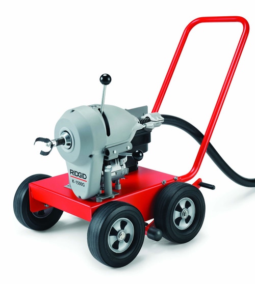 Immagine di Ridgid Stasatrice a cavi frazionabili, con guanto per stasatrici RIDGID A-1, chiave a piolo per accoppiatore A-12 e tubo guida posteriore A-34-10, Set di ganasce A-369-X 1 1/4" (32 mm) 44587