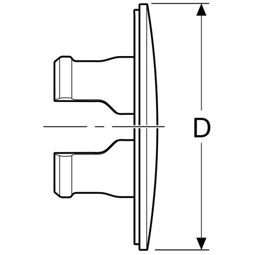 Immagine di Geberit DUOFIX rosone per rubinetto d'intercettazione 610.090.21.1