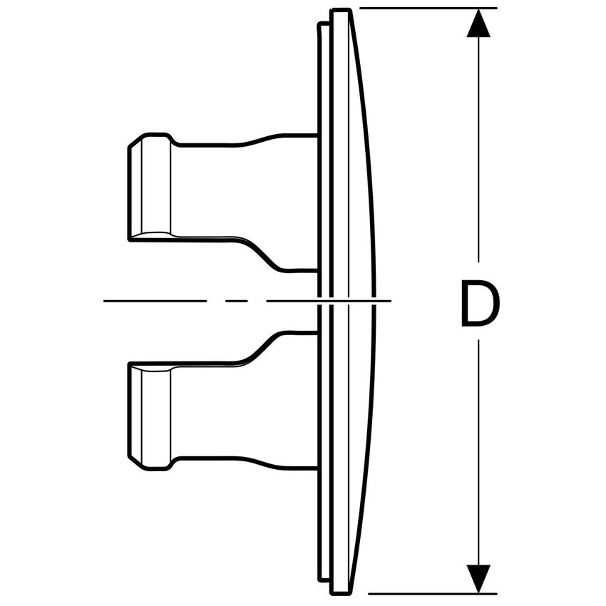 Immagine di Geberit DUOFIX rosone per rubinetto d'intercettazione 610.090.21.1
