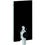 Immagine di Geberit MONOLITH modulo sanitario per WC a pavimento H.101 cm, rivestimento laterale in alluminio nero cromato, colore nero finitura vetro lucido 131.002.SJ.5