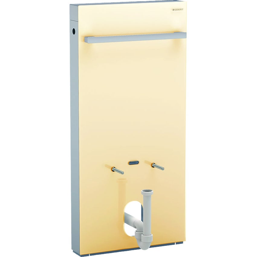 Immagine di Geberit MONOLITH modulo sanitario per bidet H.101 cm, con portasalviette, colore sabbia finitura vetro lucido 131.030.TG.5