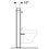 Immagine di Geberit MONOLITH modulo sanitario per bidet H.101 cm, con portasalviette, colore terra d'ombra finitura vetro lucido 131.030.SQ.5