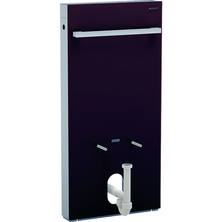 Immagine di Geberit MONOLITH modulo sanitario per bidet H.101 cm, con portasalviette, colore terra d'ombra finitura vetro lucido 131.030.SQ.5