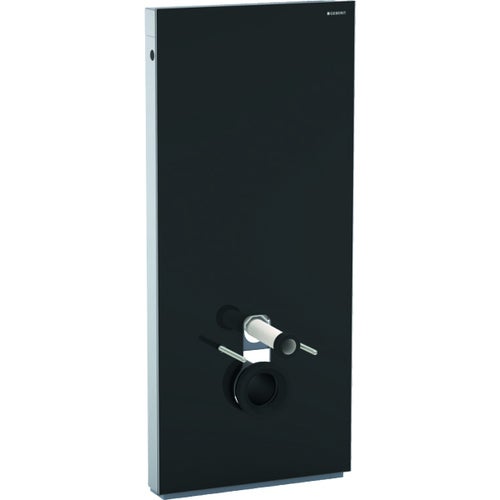 Immagine di Geberit MONOLITH modulo sanitario per WC sospeso H.114 cm, colore nero finitura vetro lucido 131.031.SJ.5