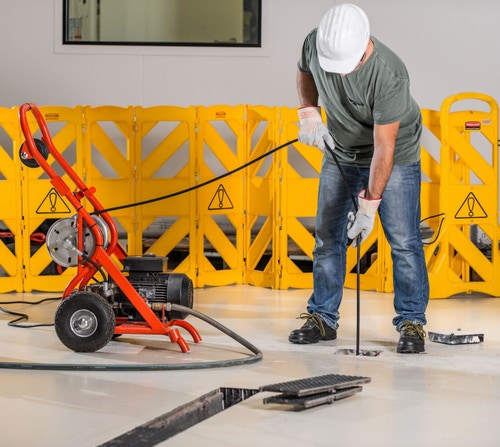 Immagine di Ridgid Stasatrice idropneumatica elettrica KJ-1590, standard motore 230 V, 58436 Iniettore a propulsione da 1/4", 58446 Iniettore di penetrazione 1/4", Tubo flessibile da 20 m x 1/4" 35511