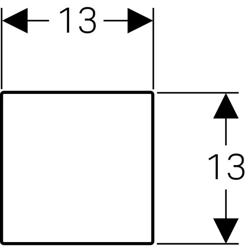 Immagine di Geberit placca di copertura per comando per orinatoi finitura acciaio inox 116.069.FW.1