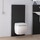 Geberit MONOLITH modulo sanitario per WC sospeso H.114 cm, colore nero finitura vetro lucido 131.031.SJ.5