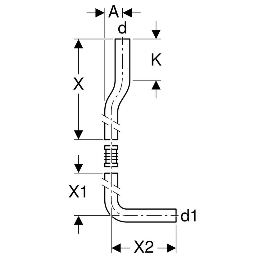 Geberit 150.285.21.1 tappo per piletta d62, per sifone doccia finitura  cromo