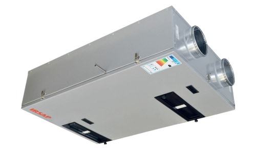 Immagine di Irsap IRSAIR 500 HOR C-TOUCH BP centrale di ventilazione e recupero calore, a doppio flusso, controllo remoto Color Touch, posizionamento orizzontale VMIREH0500B0006